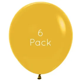 45cm Mustard Giant Balloons - 6 Pkt
