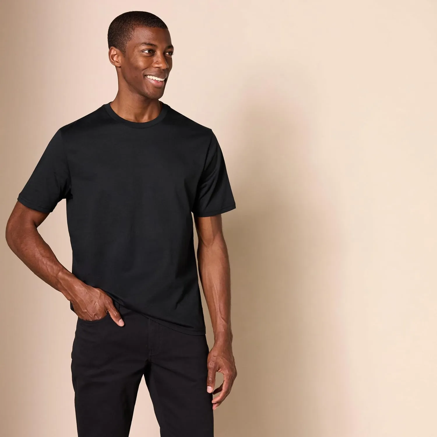 Amazon Essentials Men's Cotton Regular-Fit Short-Sleeve Crewneck T-Shirt, Pack of 2
