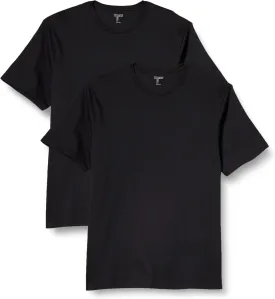 Amazon Essentials Men's Cotton Regular-Fit Short-Sleeve Crewneck T-Shirt, Pack of 2