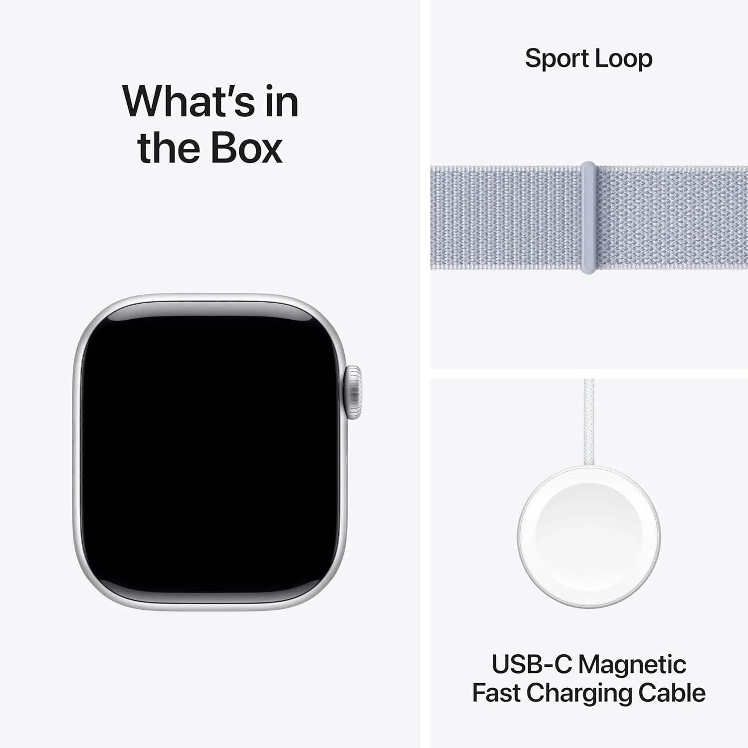 Apple Watch Series 10 [GPS   Cellular 42mm case] Smartwatch with Silver Aluminium Case with Blue Cloud Sport Loop. Fitness Tracker, ECG App, Always-On Retina Display, Carbon Neutral