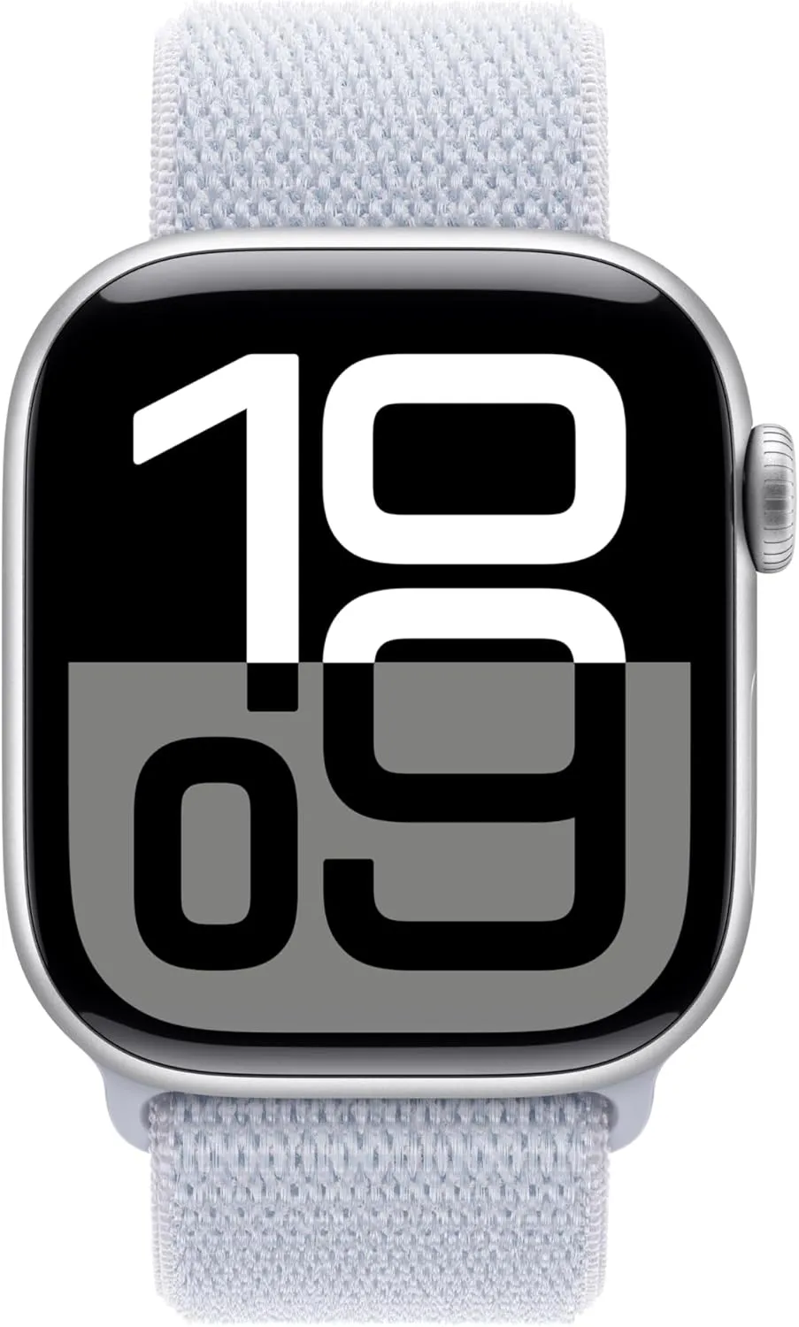 Apple Watch Series 10 [GPS   Cellular 42mm case] Smartwatch with Silver Aluminium Case with Blue Cloud Sport Loop. Fitness Tracker, ECG App, Always-On Retina Display, Carbon Neutral