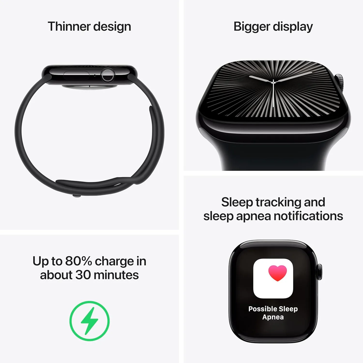 Apple Watch Series 10 [GPS   Cellular 42mm case] Smartwatch with Silver Aluminium Case with Blue Cloud Sport Loop. Fitness Tracker, ECG App, Always-On Retina Display, Carbon Neutral