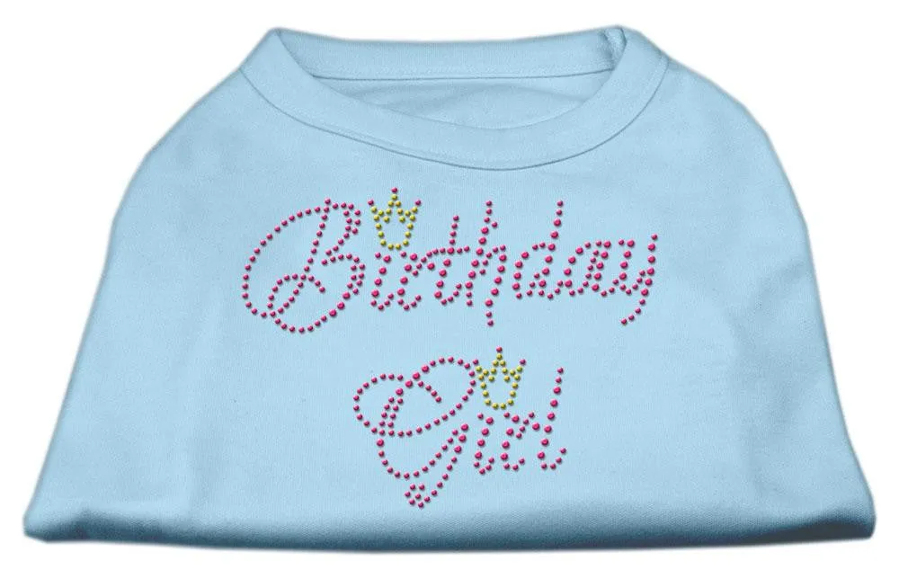 Birthday Girl Rhinestone Shirt Baby Blue S (10)