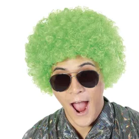 FREE BEAUTY Fluffy Afro Synthetic Clown Wig for Men Women Cosplay Anime Party St. Patrick's Day Christmas Halloween Fancy Funny Wigs (Green)