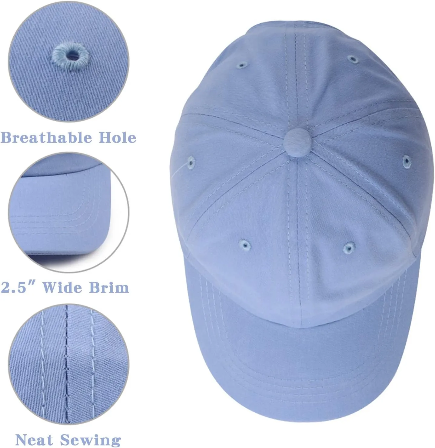 Girls Baseball Cap Kids Cute Sun Hat Adjustable Trucker Hats Toddler Rainbow Floral Ponytail Caps Spring Summer