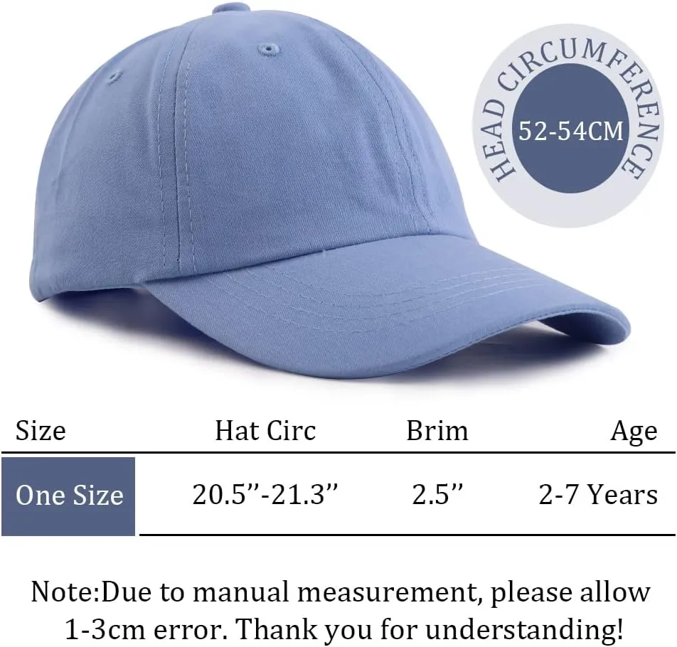 Girls Baseball Cap Kids Cute Sun Hat Adjustable Trucker Hats Toddler Rainbow Floral Ponytail Caps Spring Summer