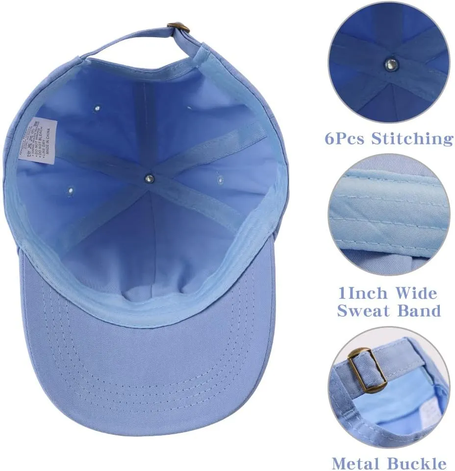 Girls Baseball Cap Kids Cute Sun Hat Adjustable Trucker Hats Toddler Rainbow Floral Ponytail Caps Spring Summer