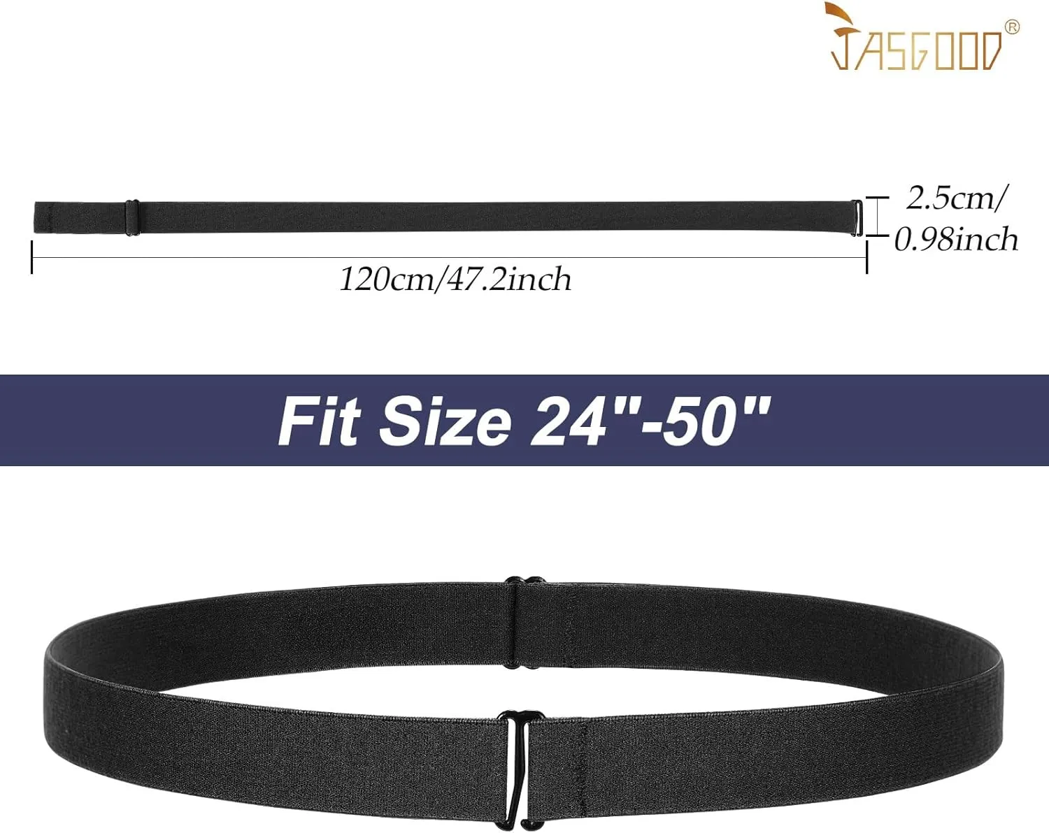 JASGOOD Crop Top Tuck Waist Band Adjustable Band Tucking Sweaters Shirts Elastic Stretch Belts for Women Change Style of Tops