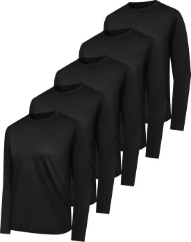 Long Sleeve Shirts for Men Moisture Wicking Mens Tee Shirts Workout Sun Protection T Shirt for Running