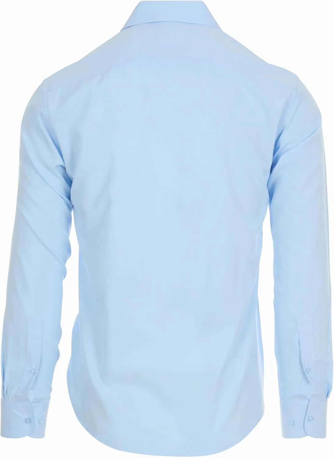 Nautica Slim Fit Mens Dress Shirts Long Sleeve Performance Polyester Fabric Wrinkle Free 4-Way Stretch