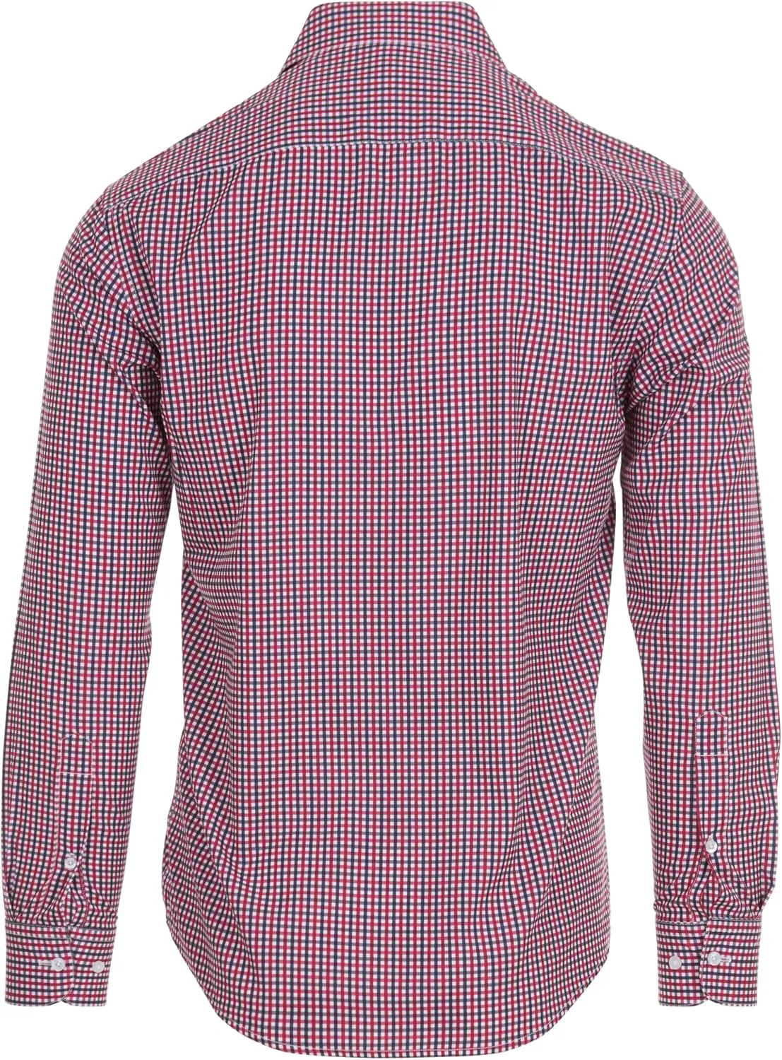 Nautica Slim Fit Mens Dress Shirts Long Sleeve Performance Polyester Fabric Wrinkle Free 4-Way Stretch