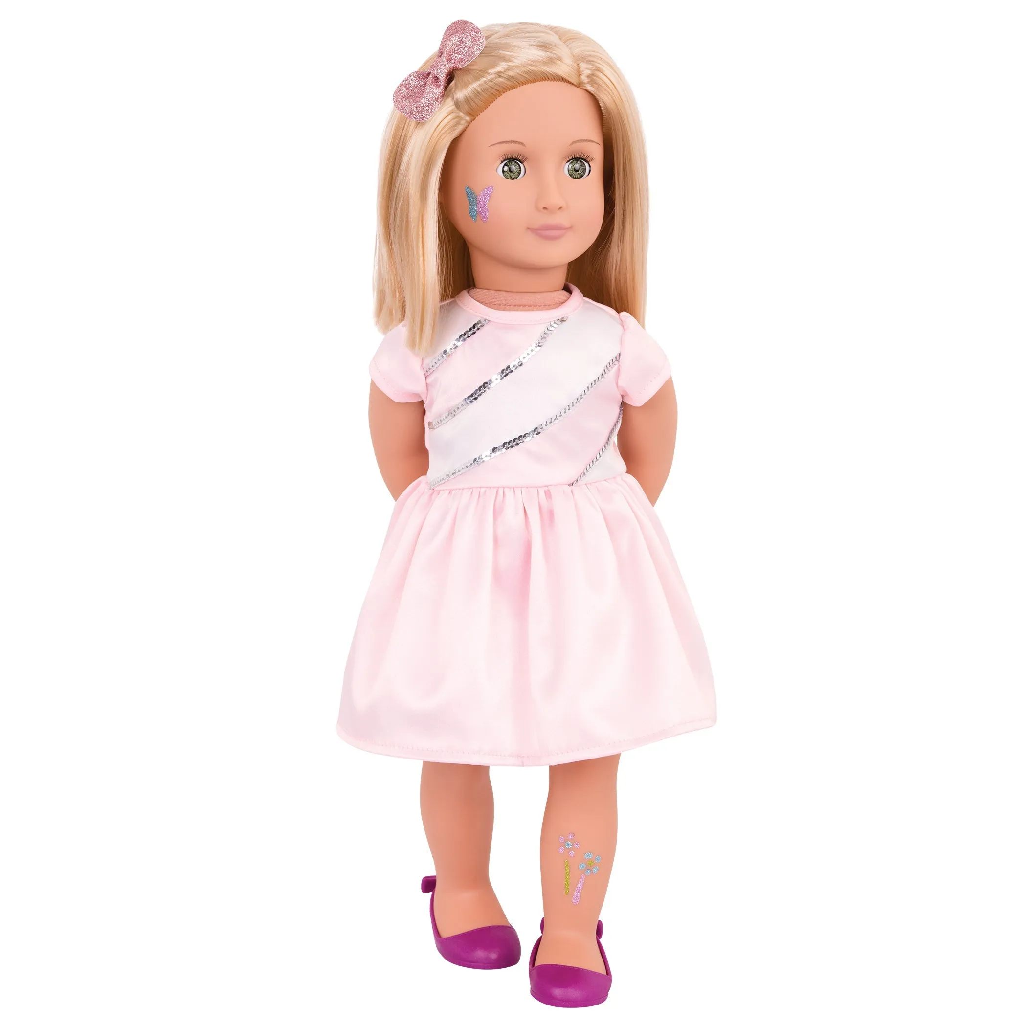 Our Generation 18Inch(45cm) Deluxe Doll With Glitter Tattoo Rosalyn