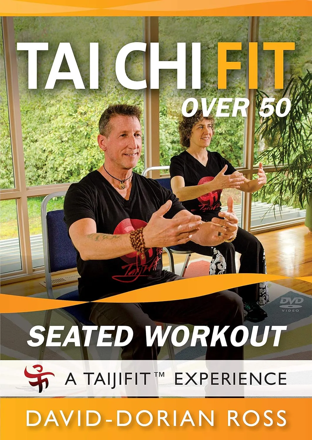 Tai Chi Fit Over 50 Seated Workout DVD - Chair exercises for flexibility and strength. Great for seniors. Follow along routine with David-Dorian Ross 2025 Sitting Tai Chi DVD