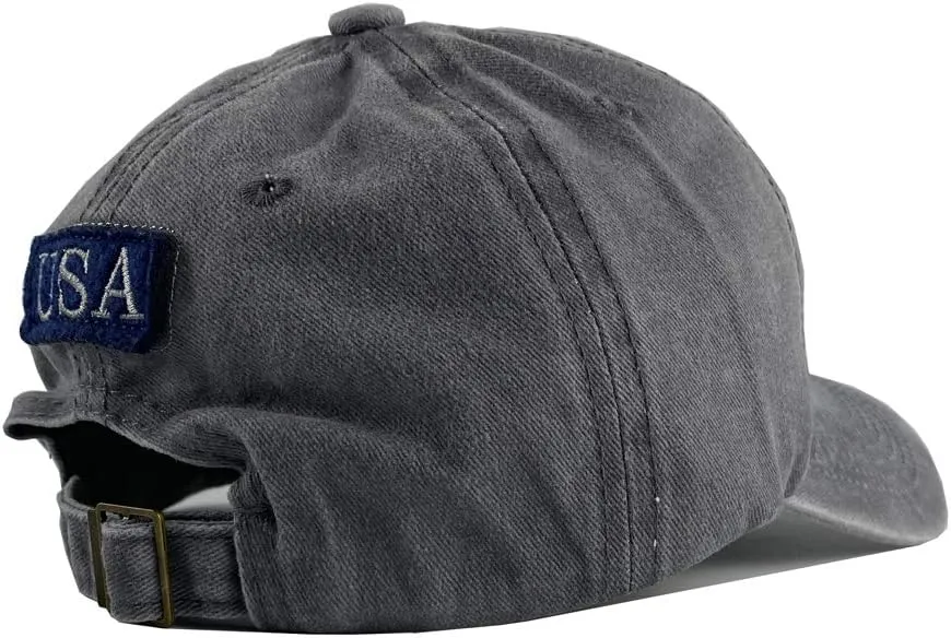 Washed American Flag Baseball Cap Retro Adjustable Sun Dad Gift Hats for Men Women Fashion Trucker Cap Unisex